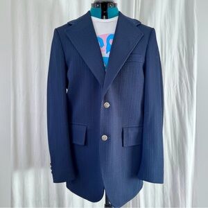 EUC Vintage WR Derby of San Francisco Wool Sport Coat Blazer Blue Men’s Size 40L